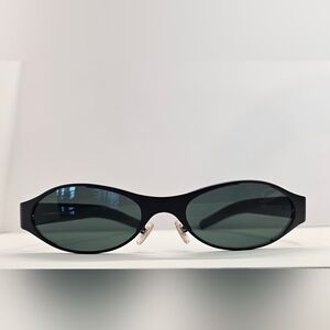 Emporio Armany Black Oval Sunglasses